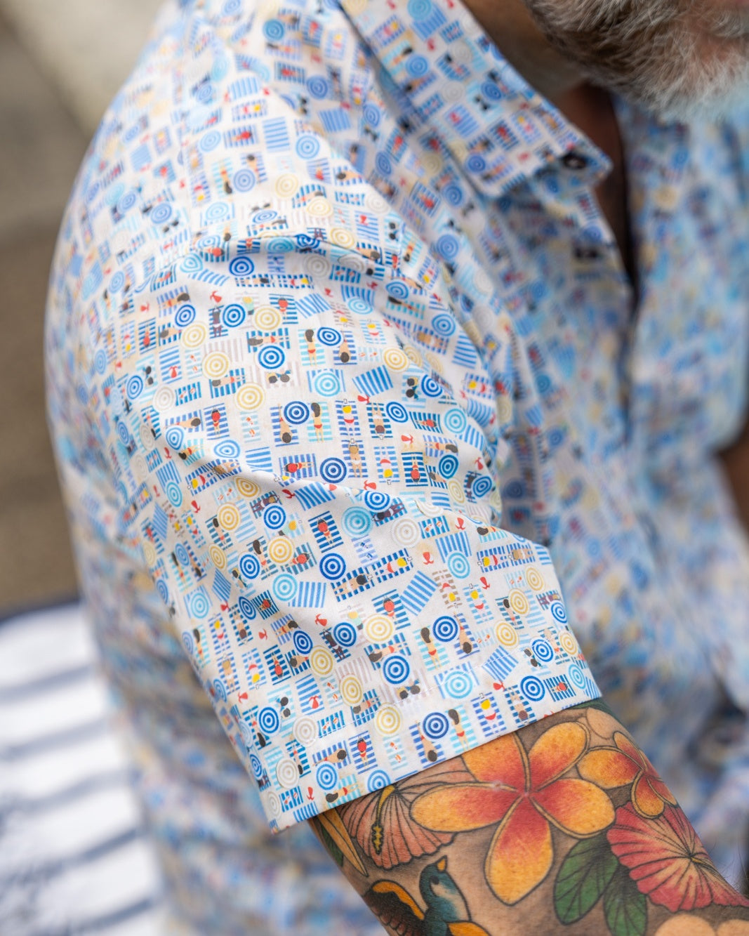Chemise décontractée avec imprimé plage (art. 2524-C-KA)