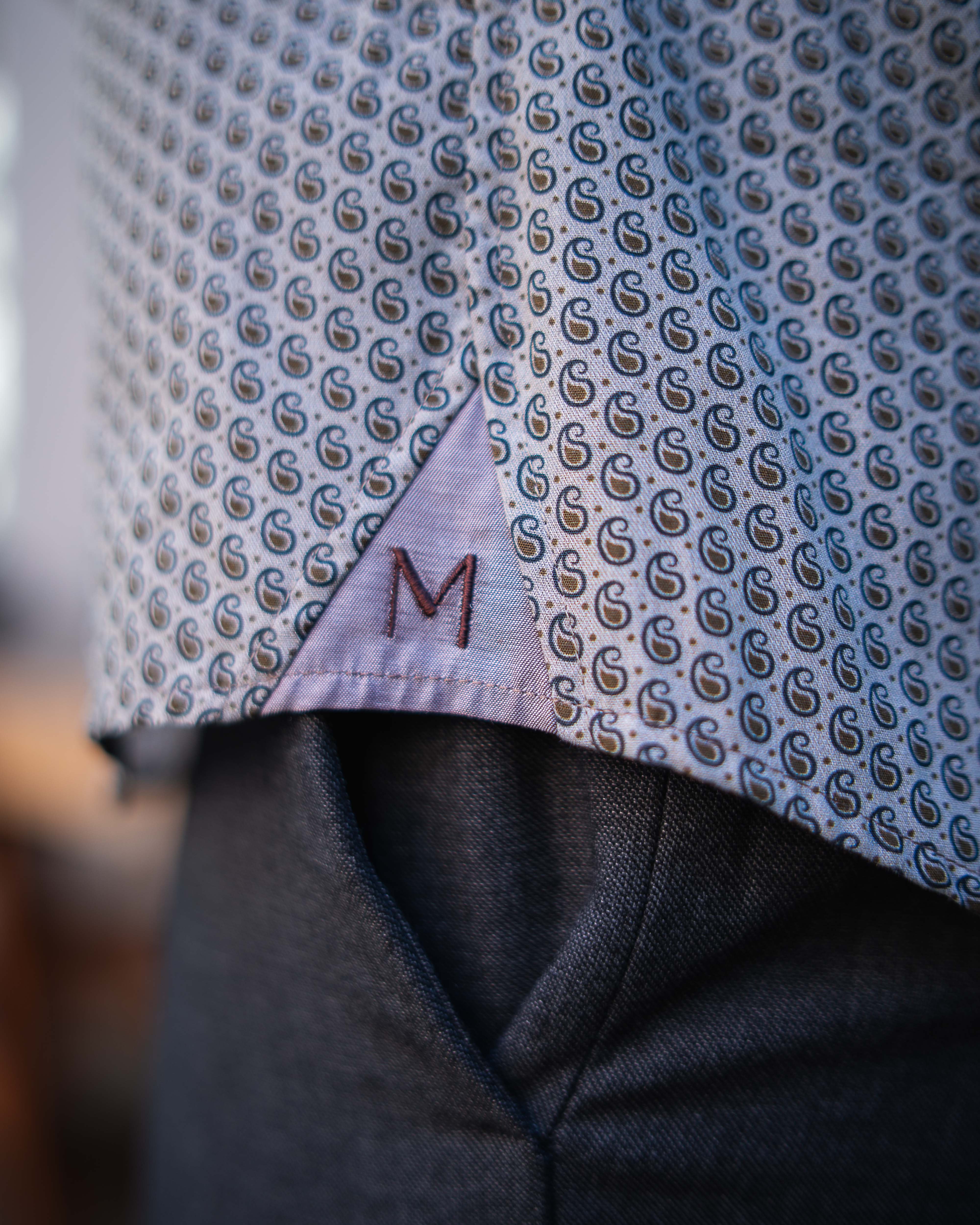 Freizeithemd mit Paisleymuster in Braun/Beige (Art. 2705-C)