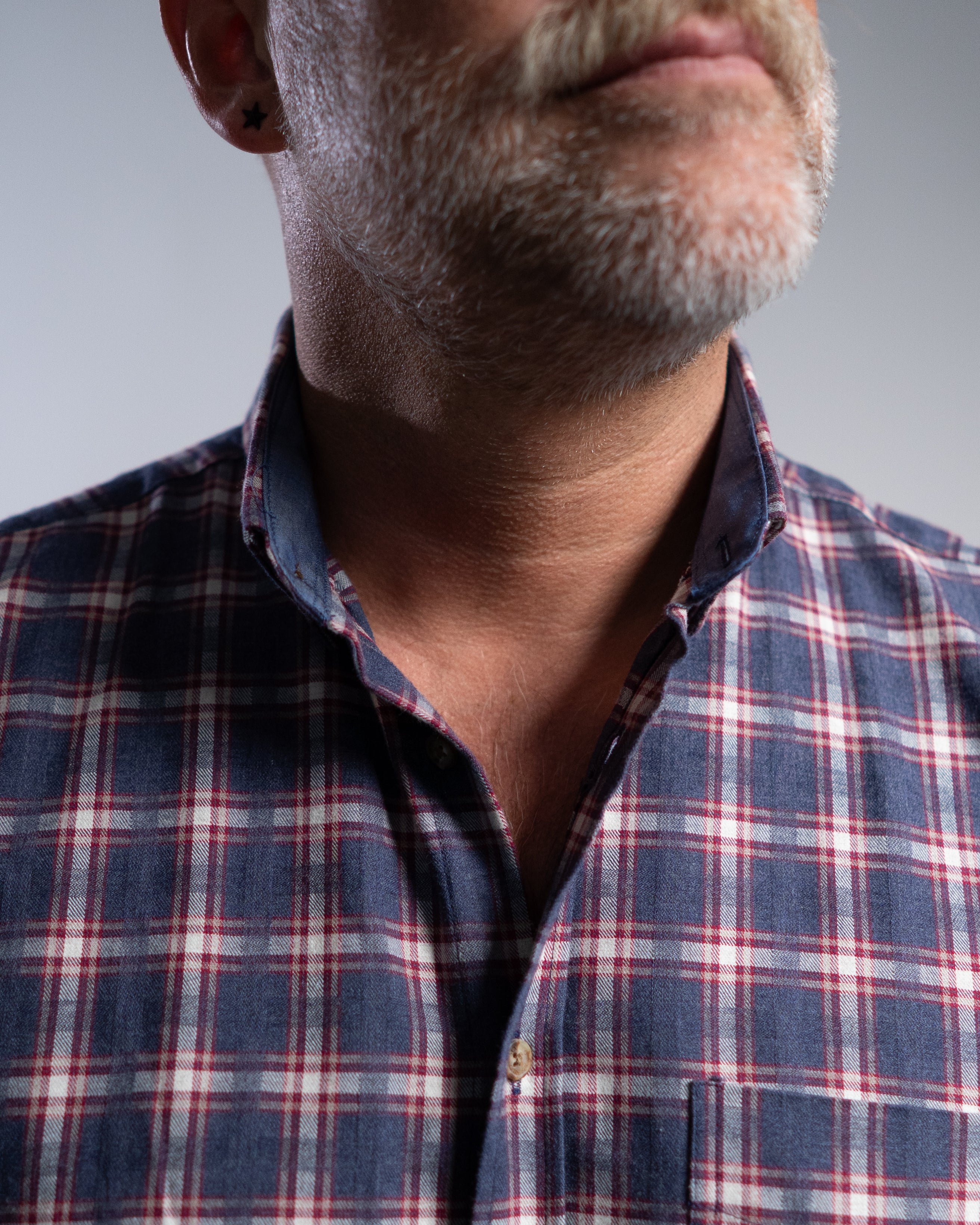 Flanella avec un ragoût rouge / bleu (Art. 2370-C)