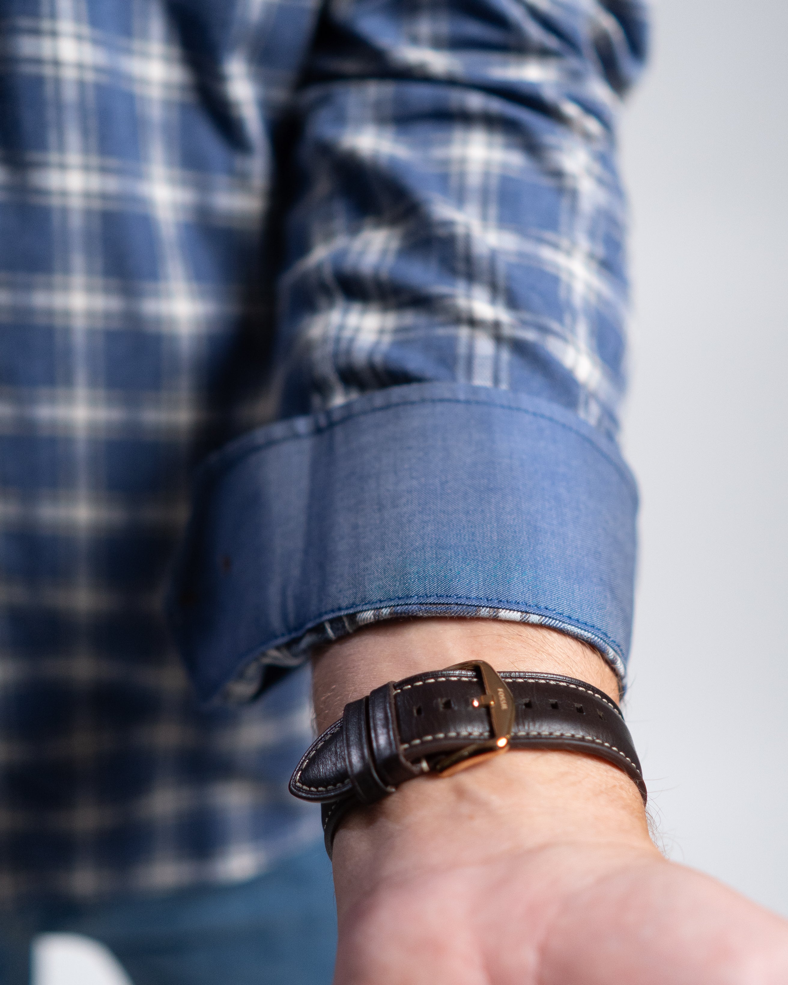 Flanellhemd mit Karomuster Blau (Art. 2369-C)