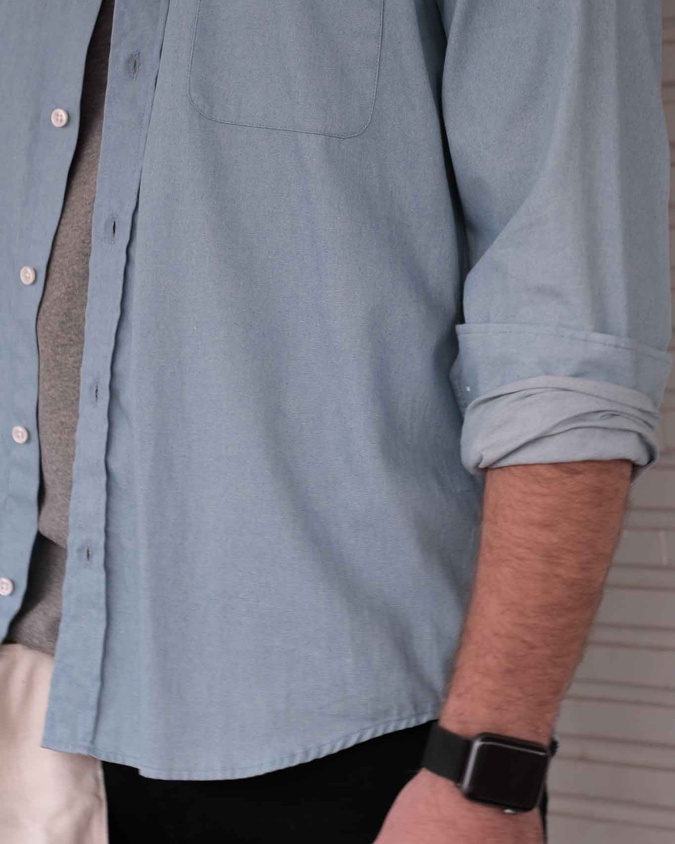 Leichtes Denimhemd Hellblau (Art. 2271-C)