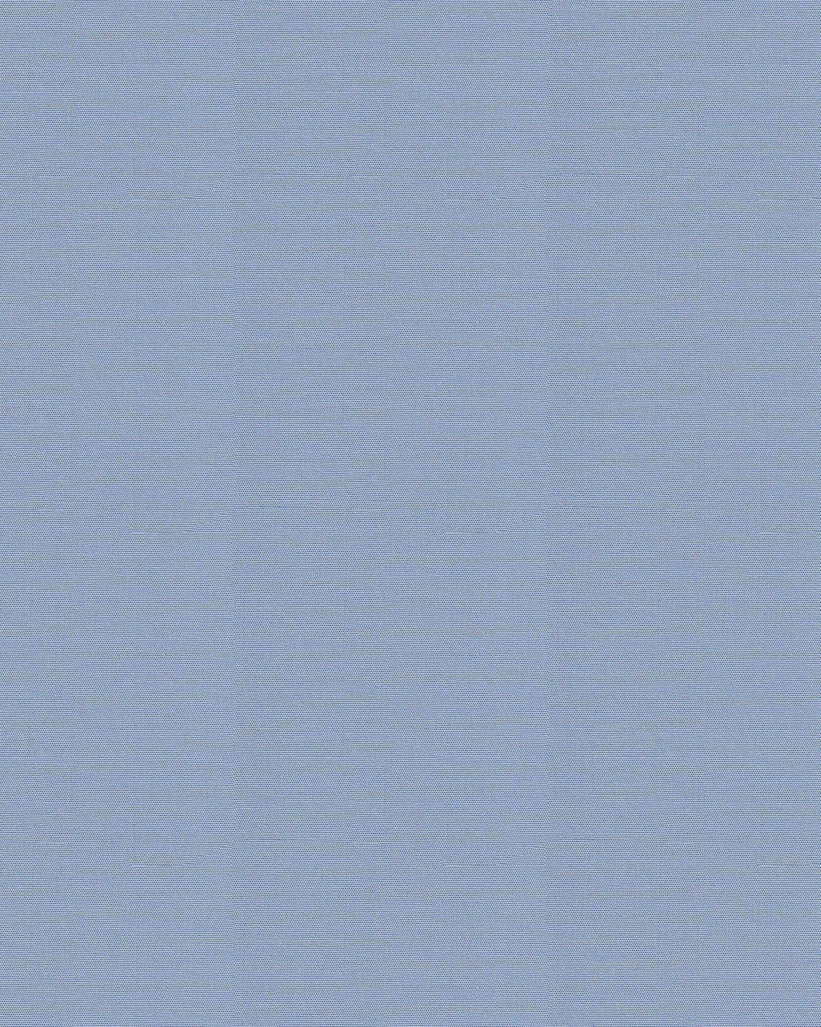 Bügelleichtes Freizeithemd mit Printmuster in Kragen und Manschette in Hellblau (Art. 1012-C)