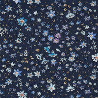 Stretch-Bluse SOPHIE mit Blumenprint in Dunkelblau (Art. 2207D-S)