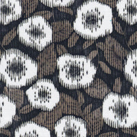 Modische Bluse AMÉLIE mit Fledermausärmeln und Printmuster in Khaki (Art. 2218D-A)