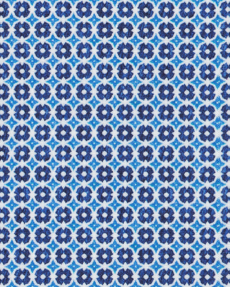 Freizeithemd mit Graphikmuster in Blau (Art. 2235-C)