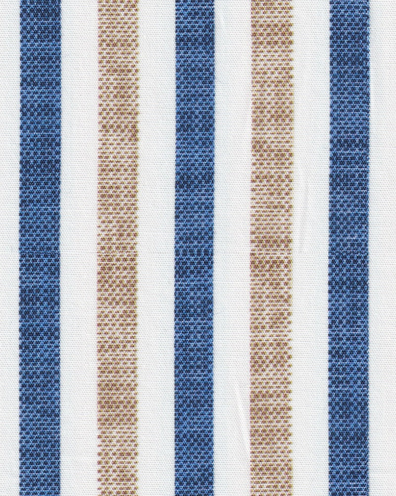 Chemise contre-rayon avec des rayures en beige / bleu (art. 2242-c)