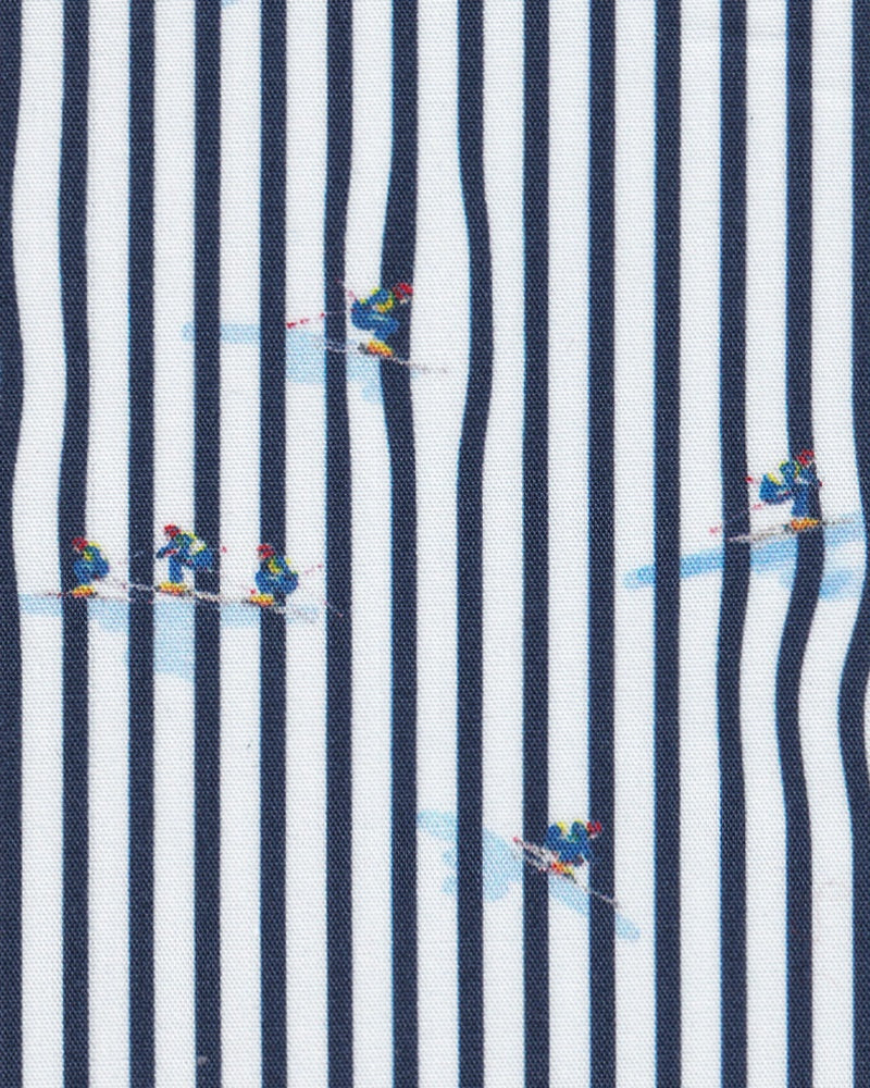 Freizeithemd mit Skifahrer-Print (Art. 2351-C)