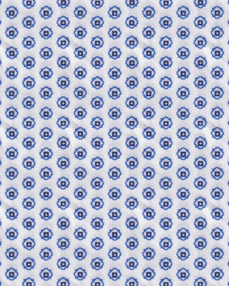 Casual shirt with minimal print blue (Art. 2416-C)
