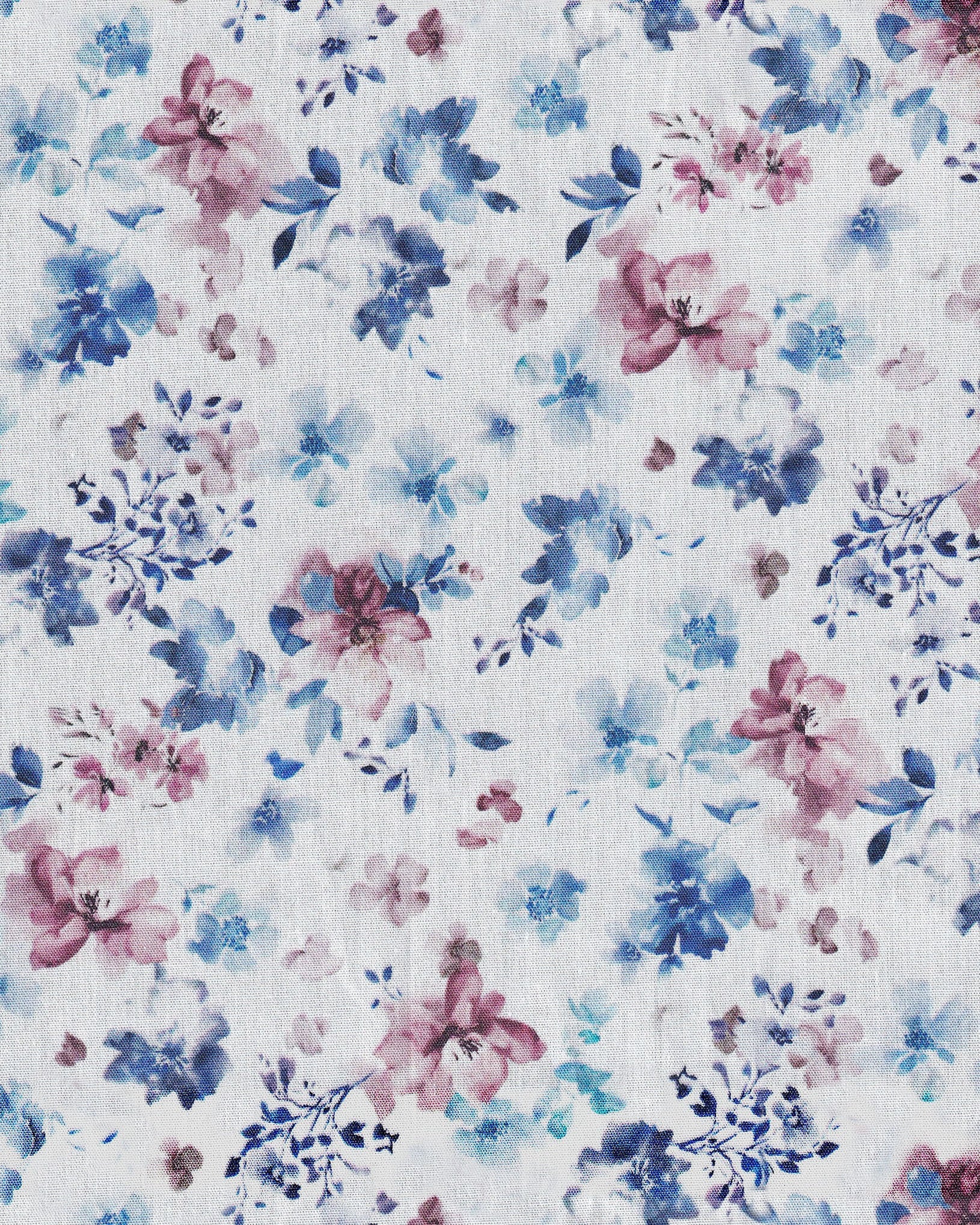 Casual shirt with floral print in pink (Art. 2503-C)