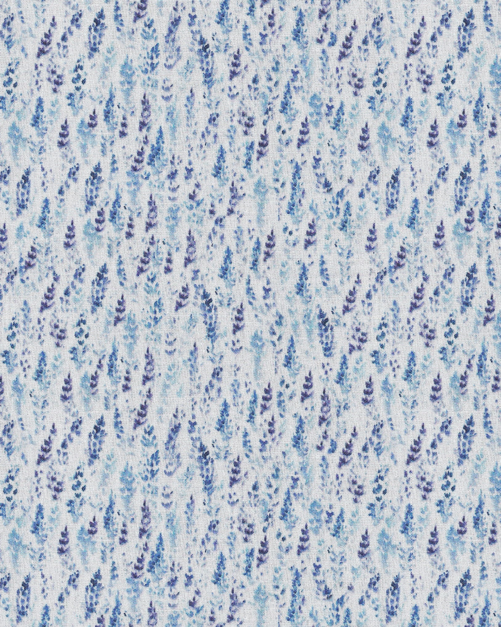 Casual shirt with floral print in blue (Art. 2504-C)