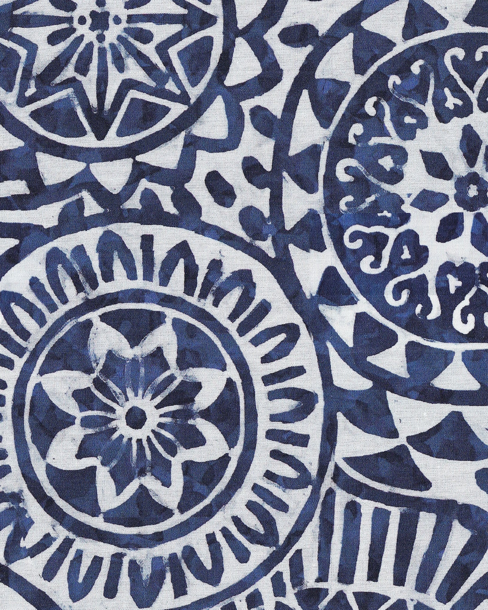 Casual shirt with graphic print in navy (Art. 2511-C)
