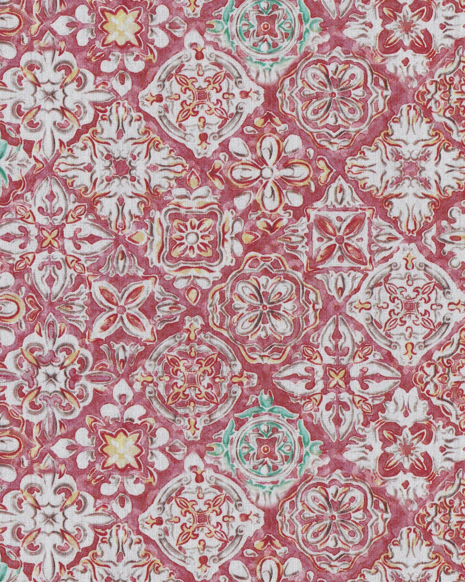 Casual shirt with graphic print in orange-brown (Art. 2515-C)