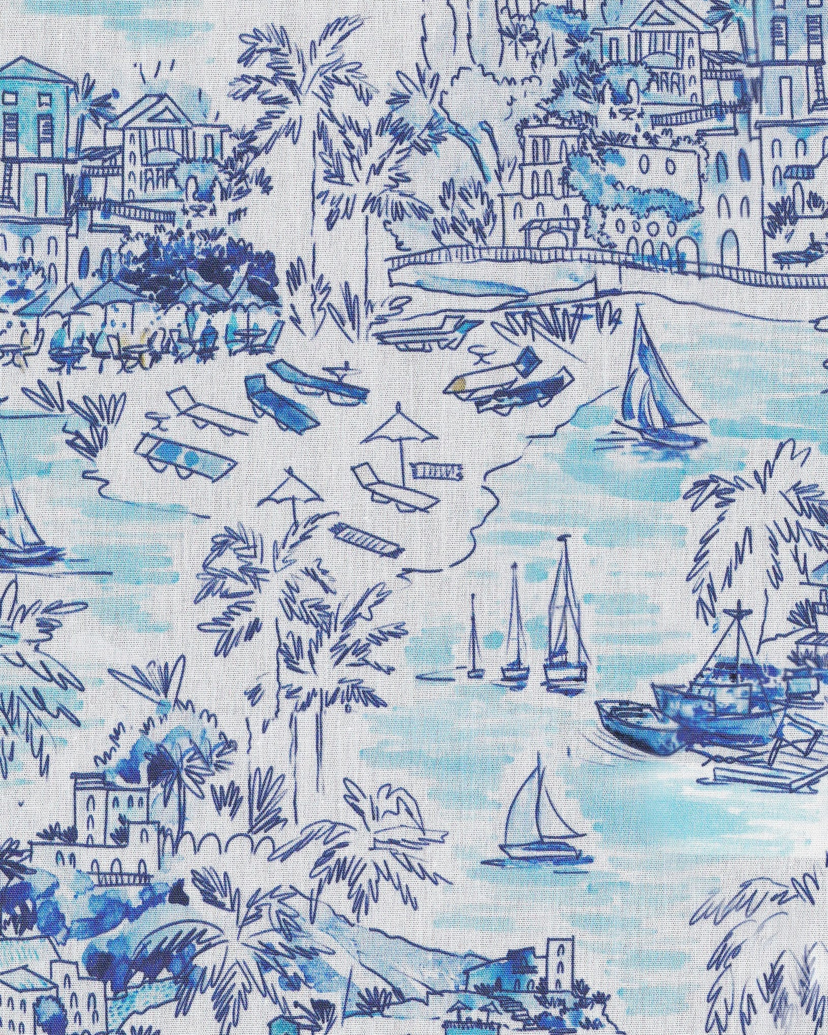 Chemise décontractée avec imprimé Amalfi (art. 2529-C-KA)
