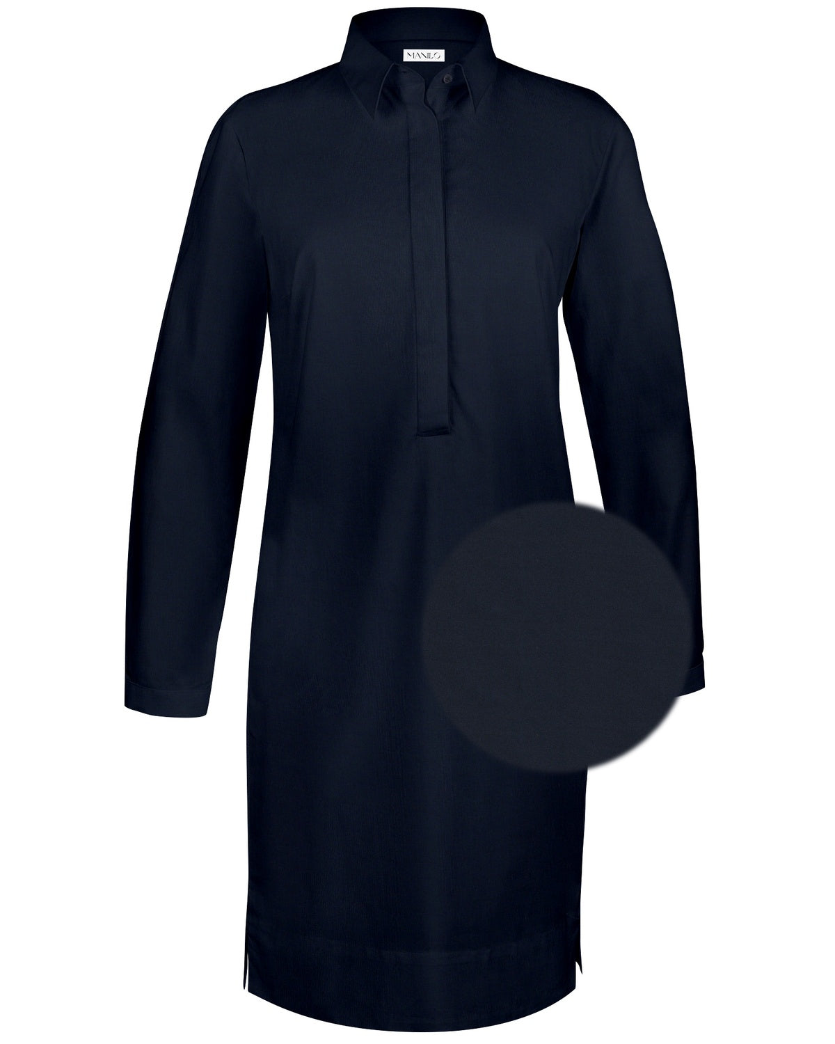 Kleidbluse ZOÉ Langarm in Dunkelblau (Art. 1003D-Z-LA)