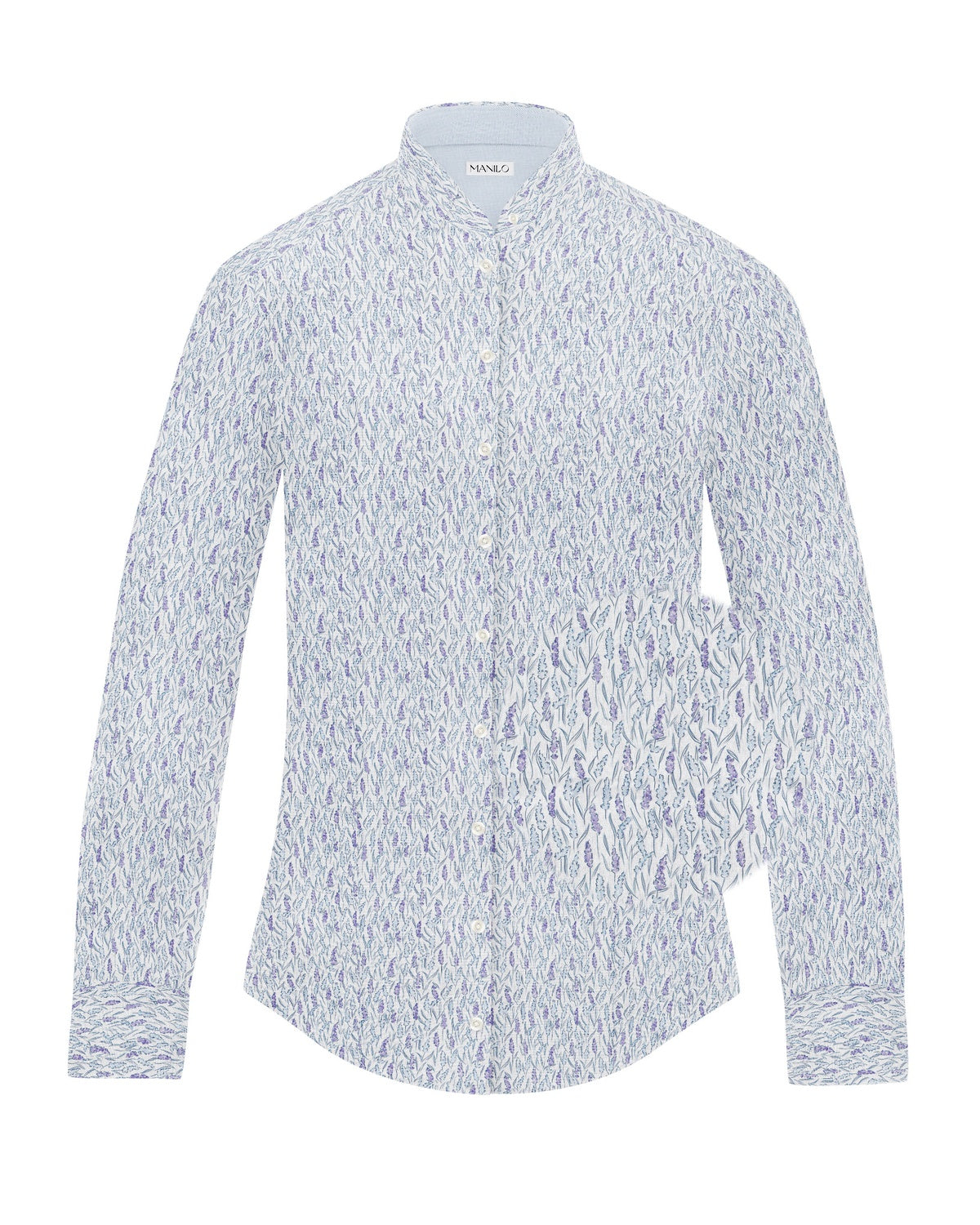 Blouse stretch SOPHIE avec imprimé floral violet-violet (art. 2125D-S)