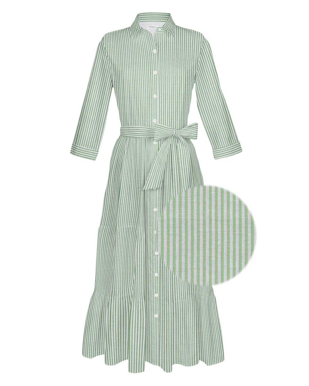 Robe d'été JADE Vert rayé (art. 2183D-J)