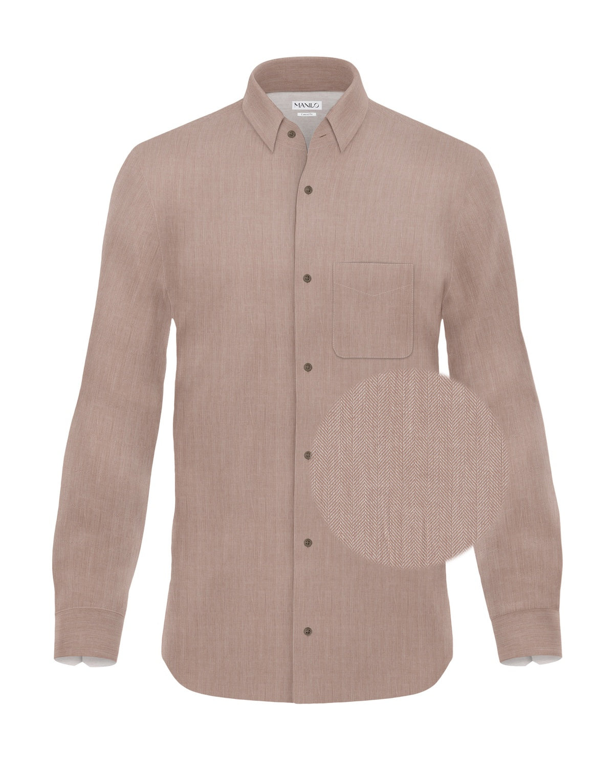 Freizeithemd in Beige (Art. 2401-C)
