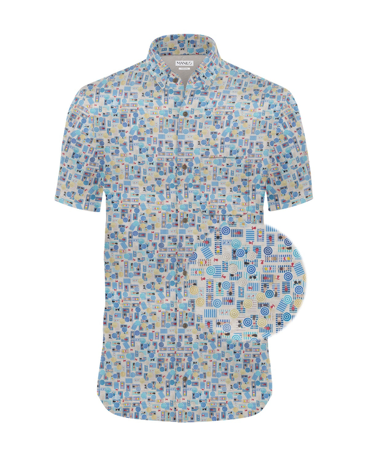 Chemise décontractée avec imprimé plage (art. 2524-C-KA)