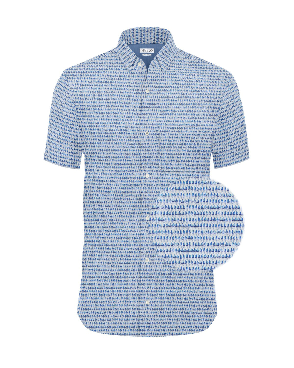 Chemise décontractée avec impression de voilier (art. 2527-C-KA)