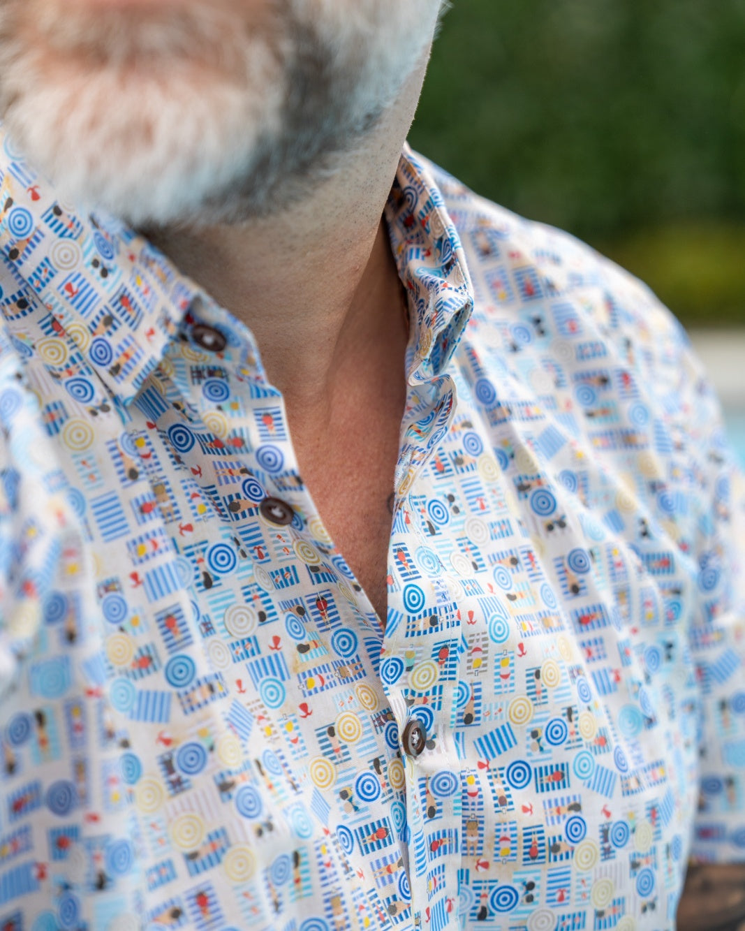 Chemise décontractée avec imprimé plage (art. 2524-C-KA)