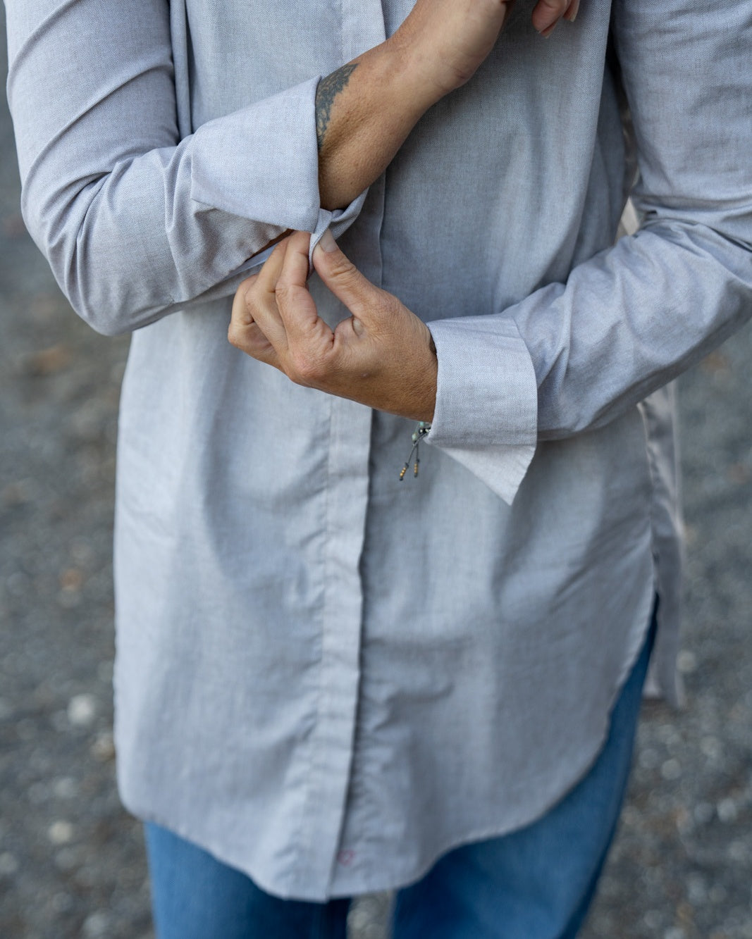 Blouse longue CHLOÉ en marron (Art. 2142D-C)