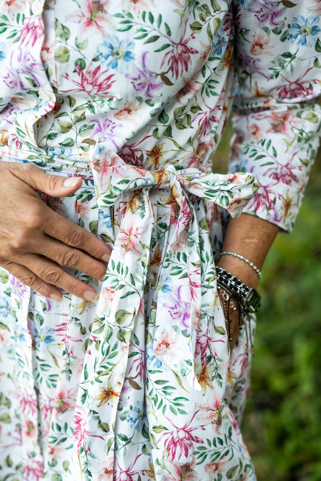 Sommerkleid JADE mit buntem Blumenprint (Art. 2122D-J)