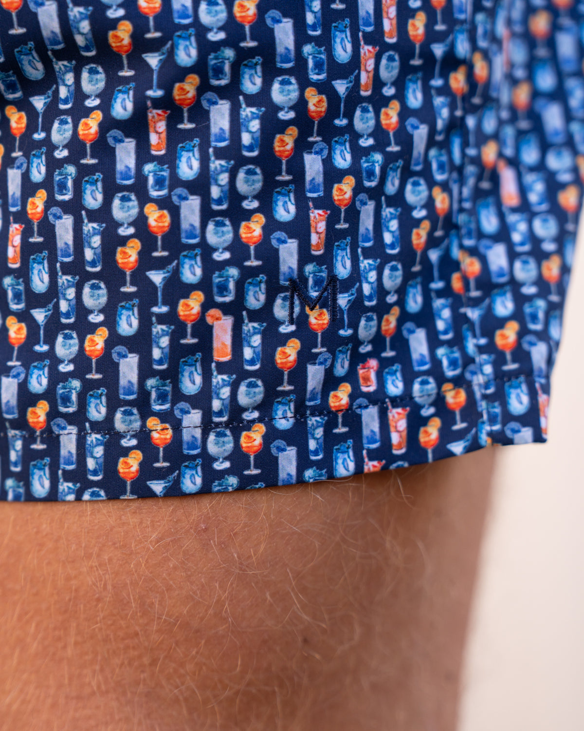 Swim shorts with cocktail print (2843-ST)