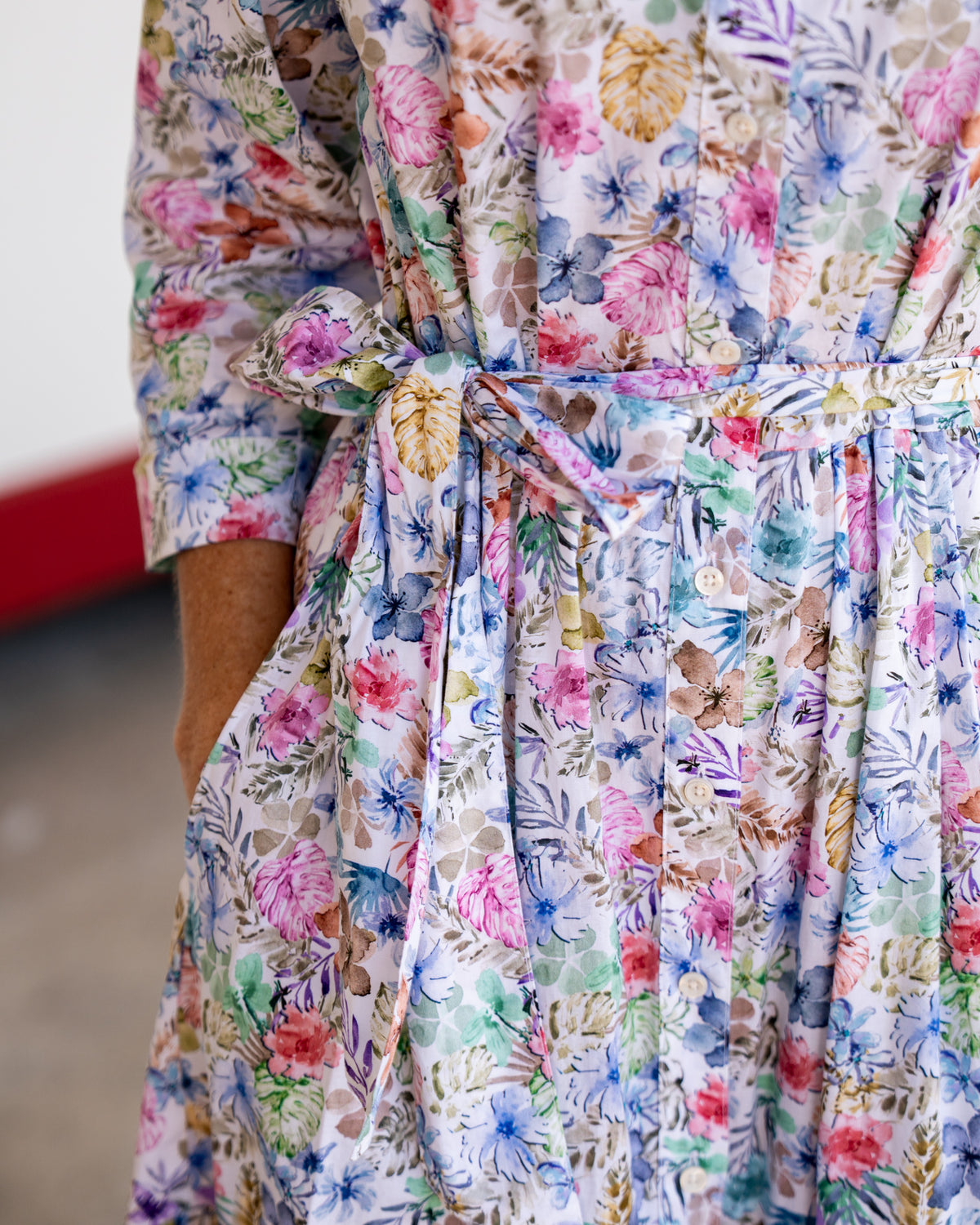 JADE summer dress with colorful floral print (2301D-J)