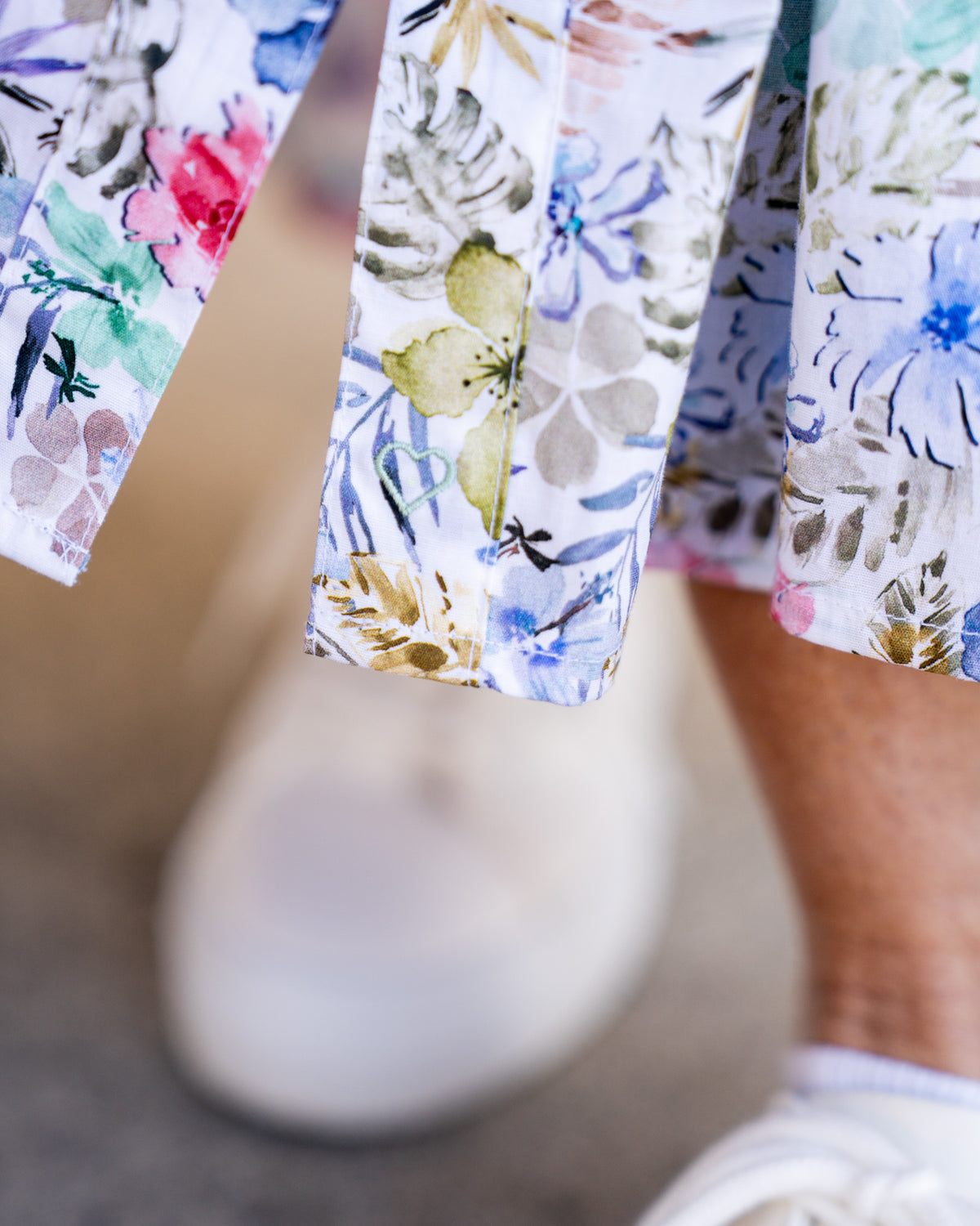 JADE summer dress with colorful floral print (2301D-J)