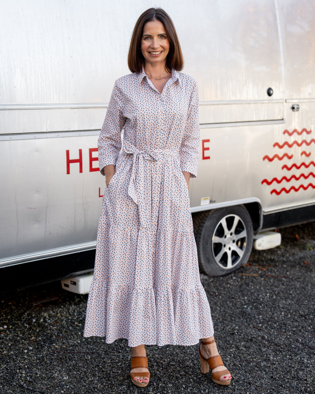 JADE summer dress with pineapple print (2332D-J)