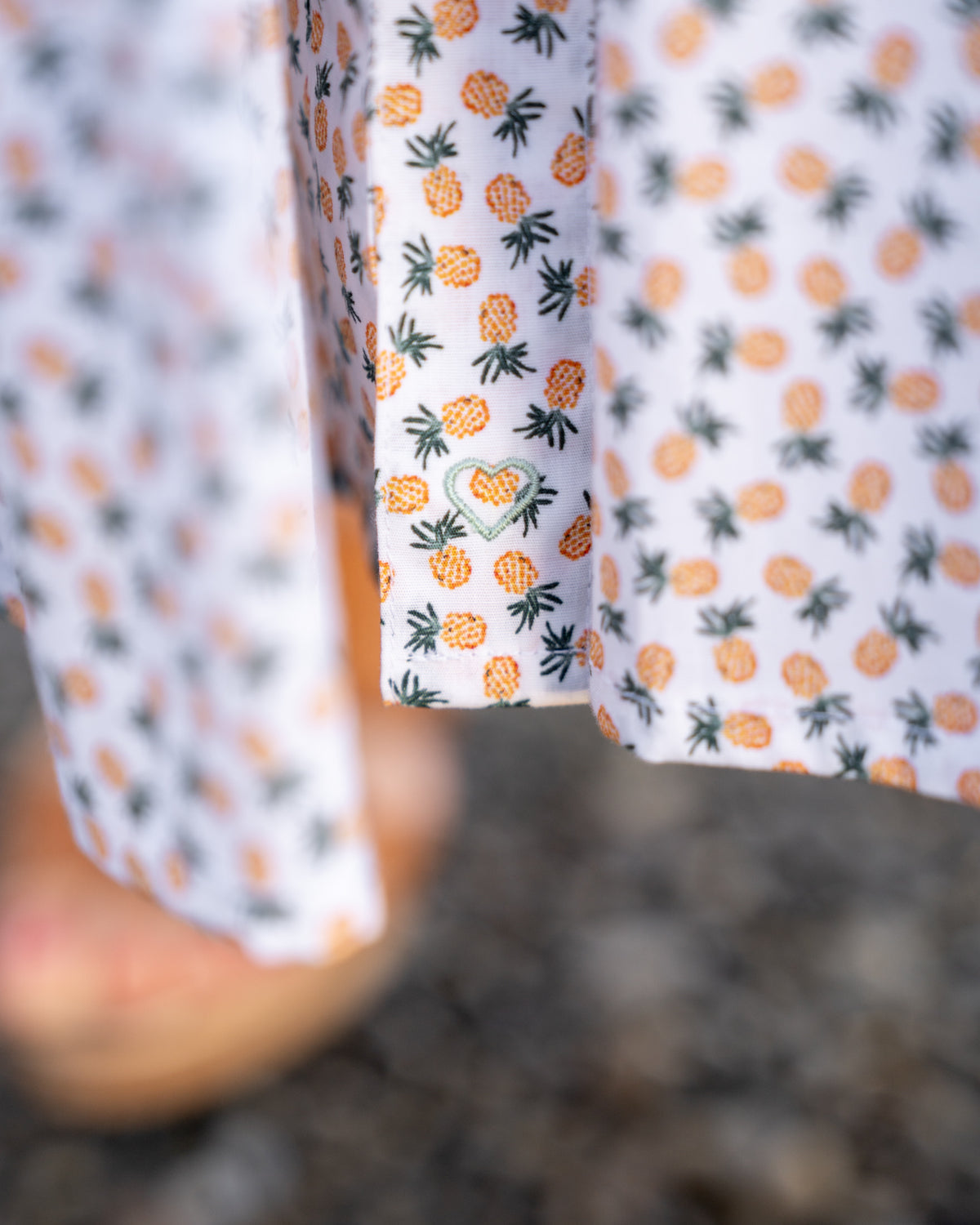 JADE summer dress with pineapple print (2332D-J)