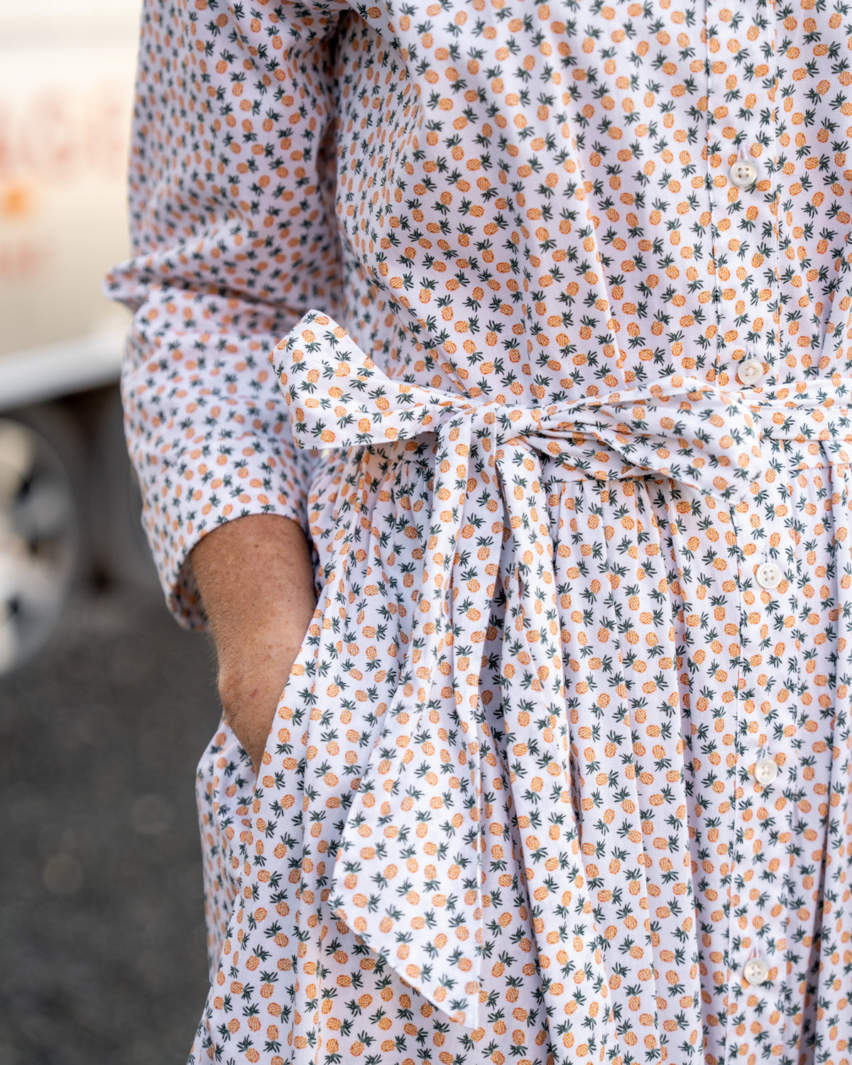 JADE summer dress with pineapple print (2332D-J)