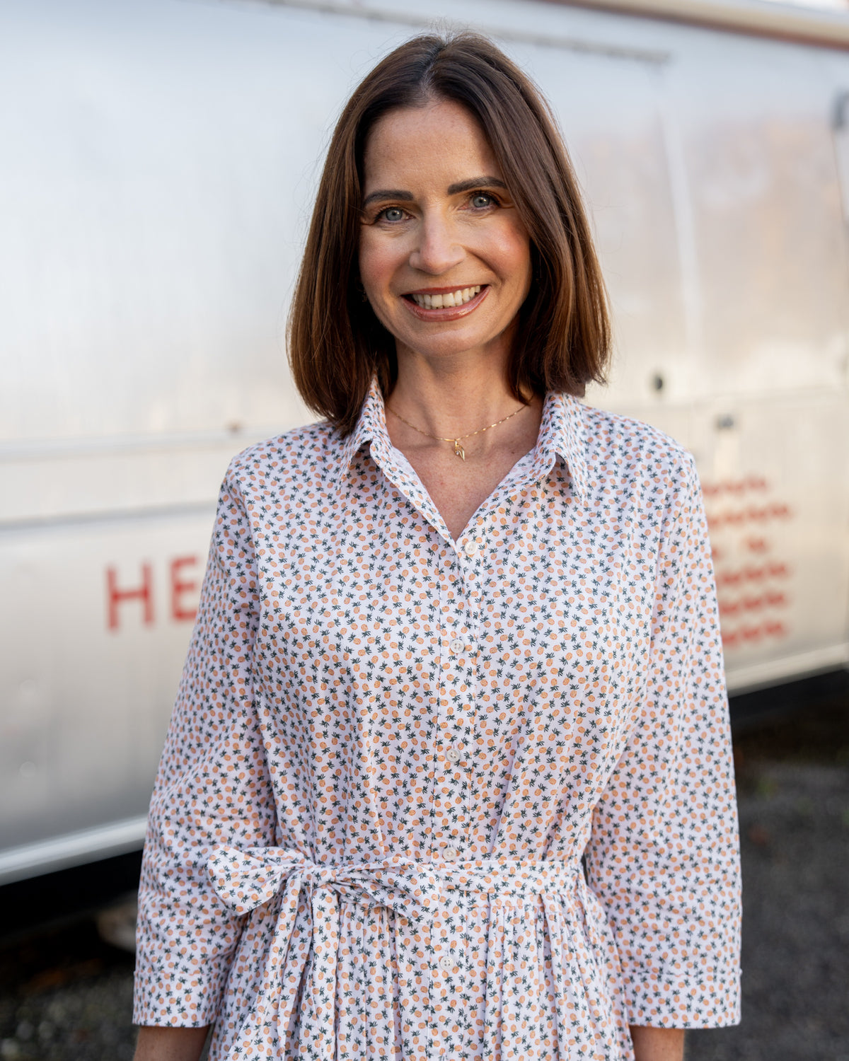 JADE summer dress with pineapple print (2332D-J)