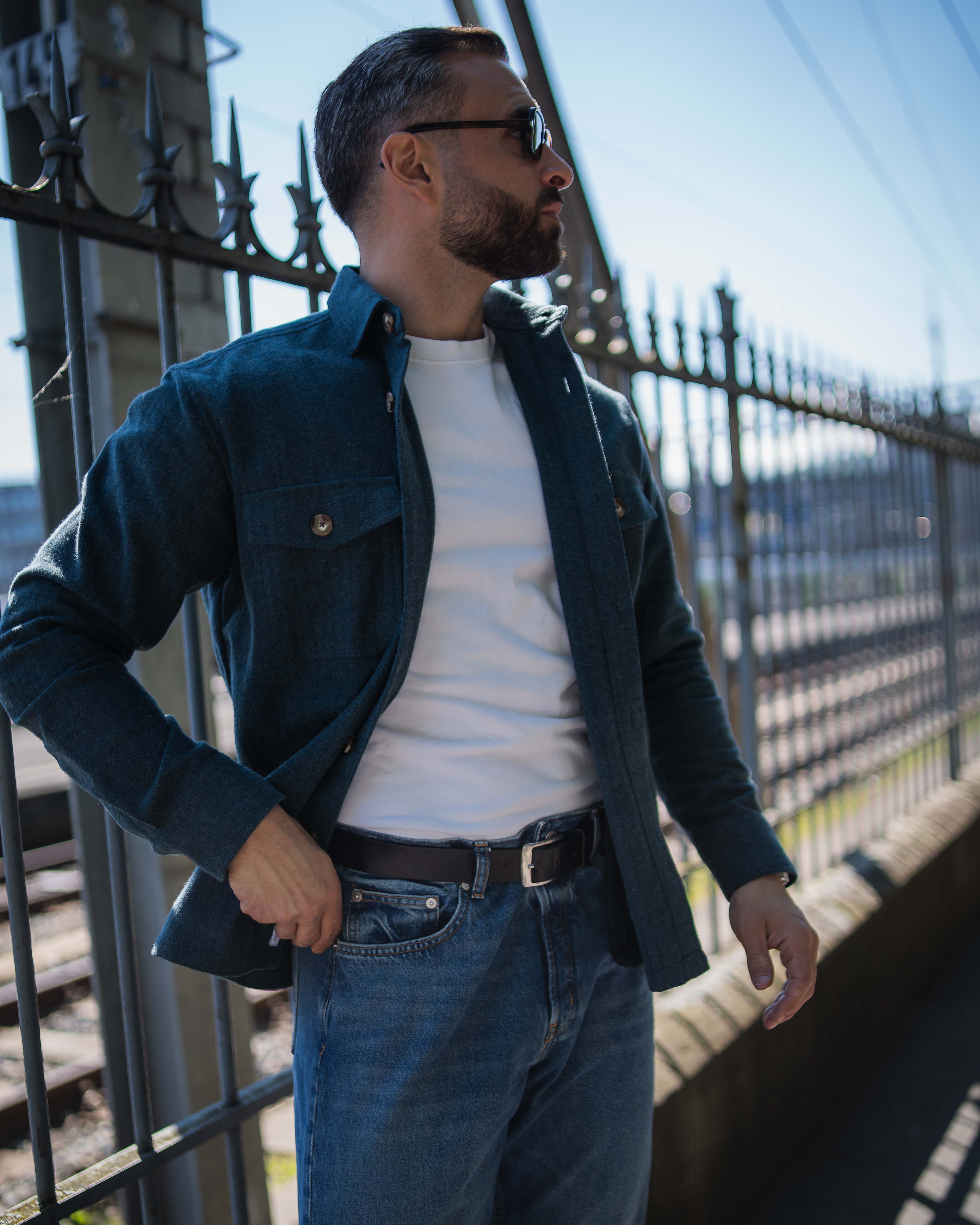 Overshirt in Grün (Art. 2759-OS)