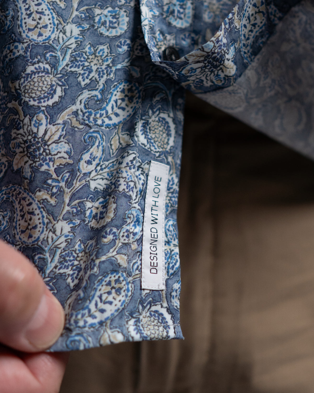 Long-sleeved casual shirt with paisley pattern (Art. 2341-C)