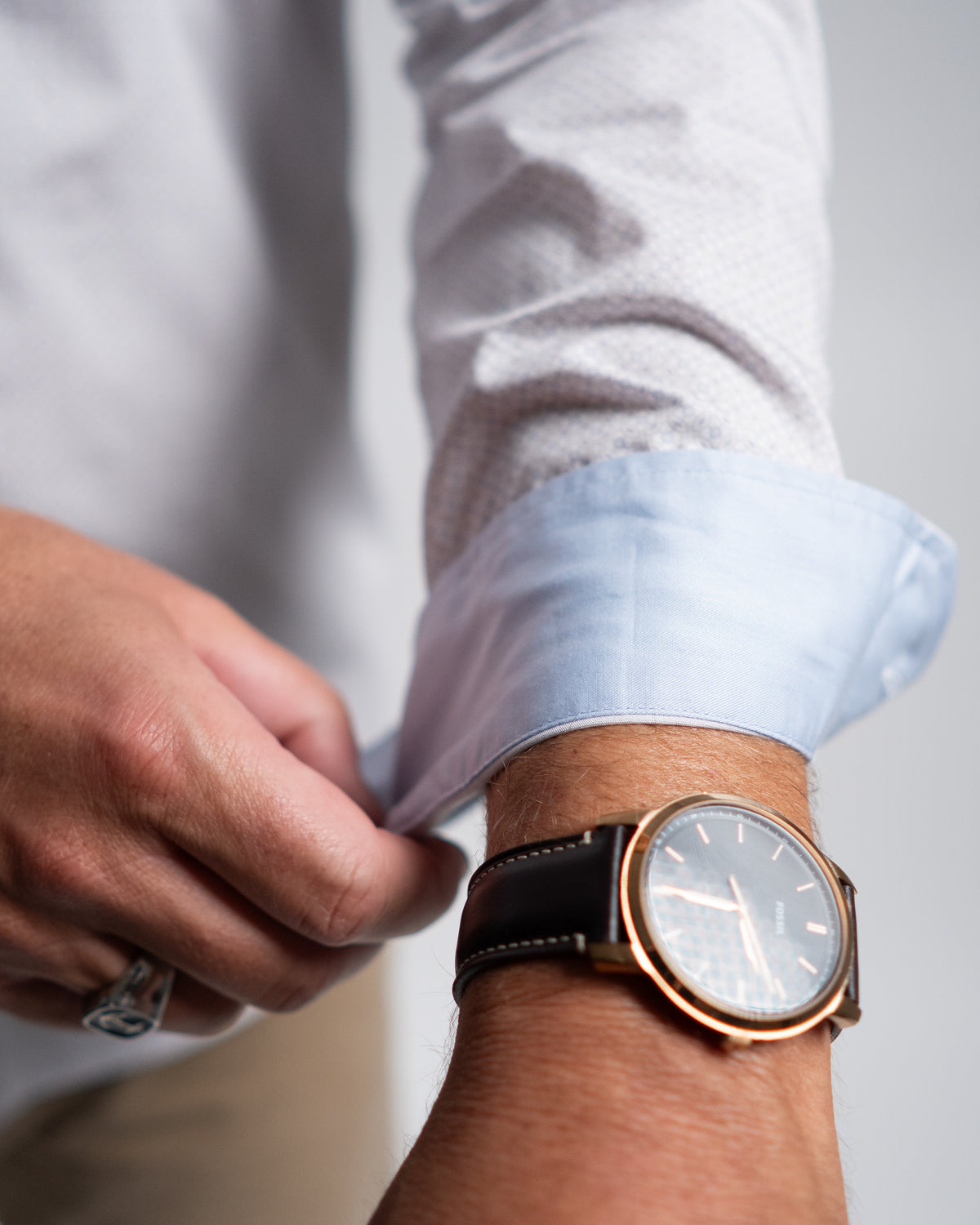 Freizeithemd mit Graphikmuster in Hellgrau (Art. 2240-C)