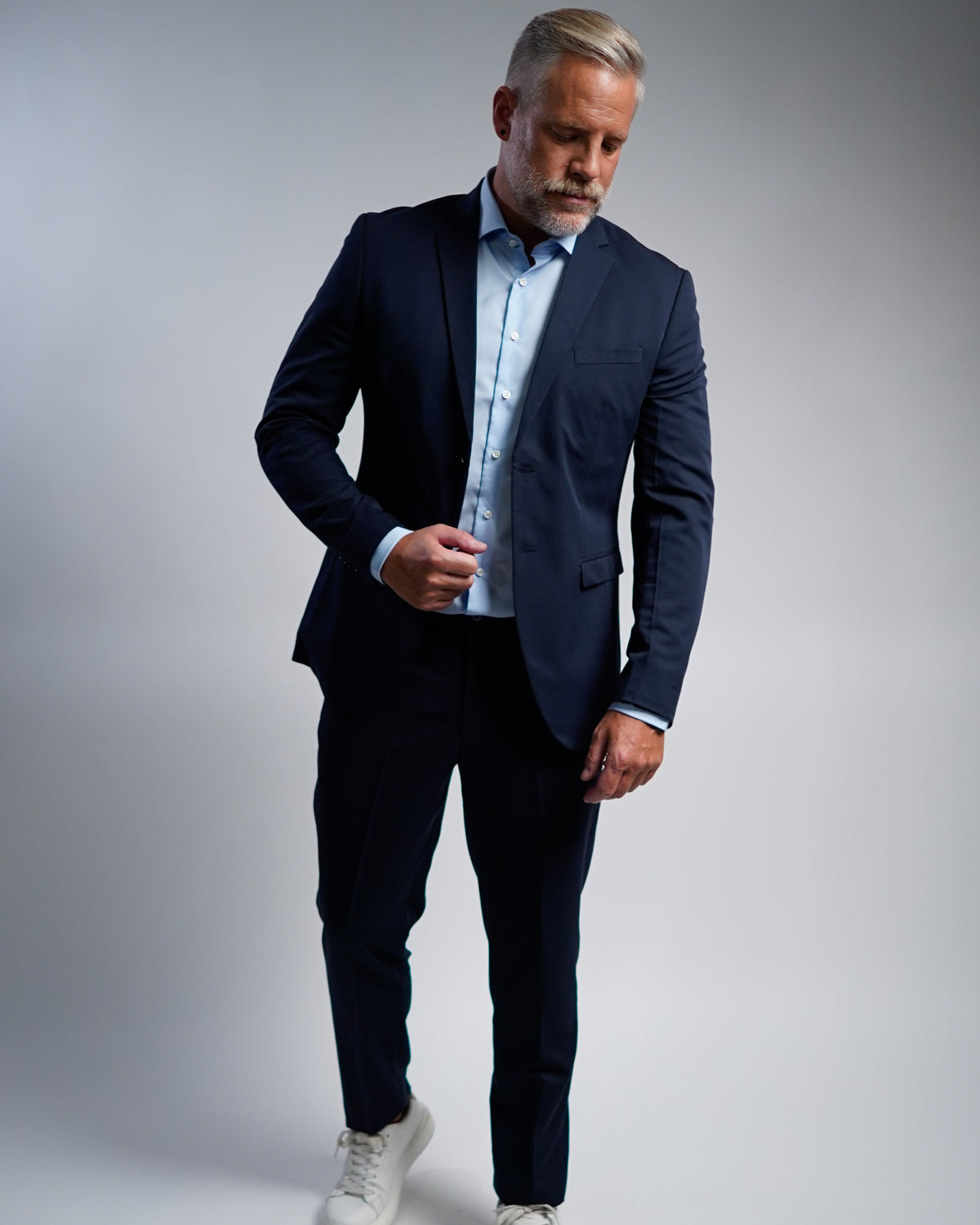 Bügelfreies Businesshemd Hellblau (Art. 1002)