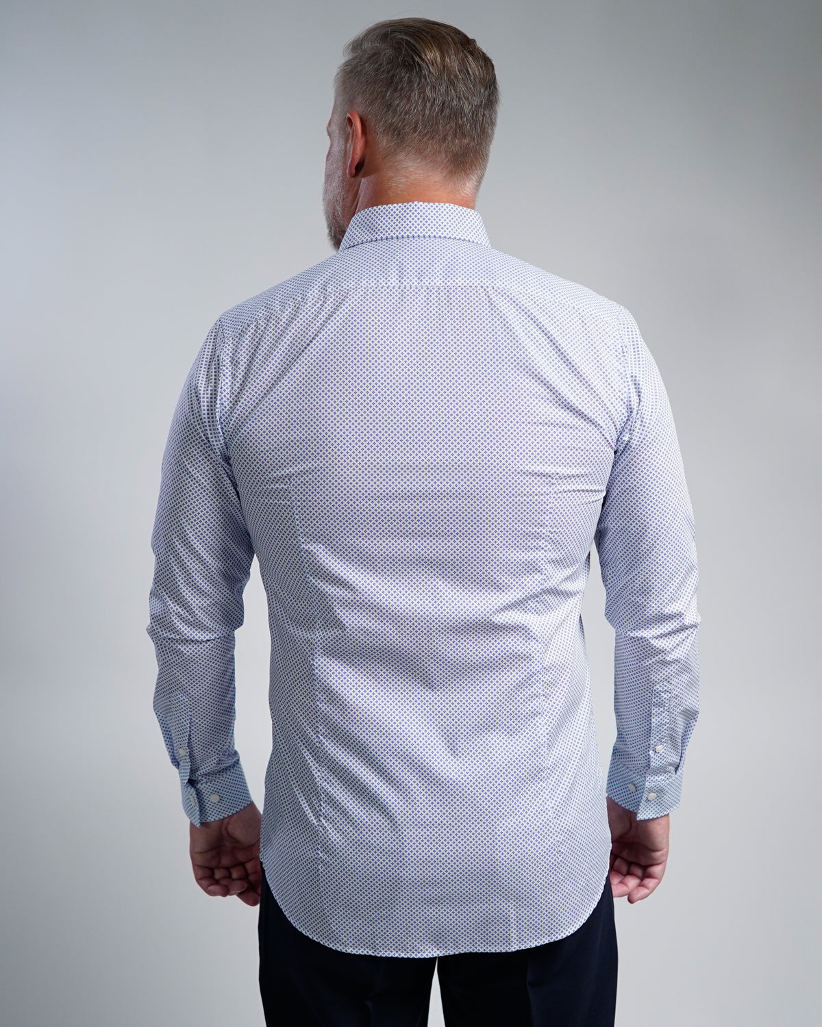 High-quality business shirt with printed pattern Fitted (Art. 1164)