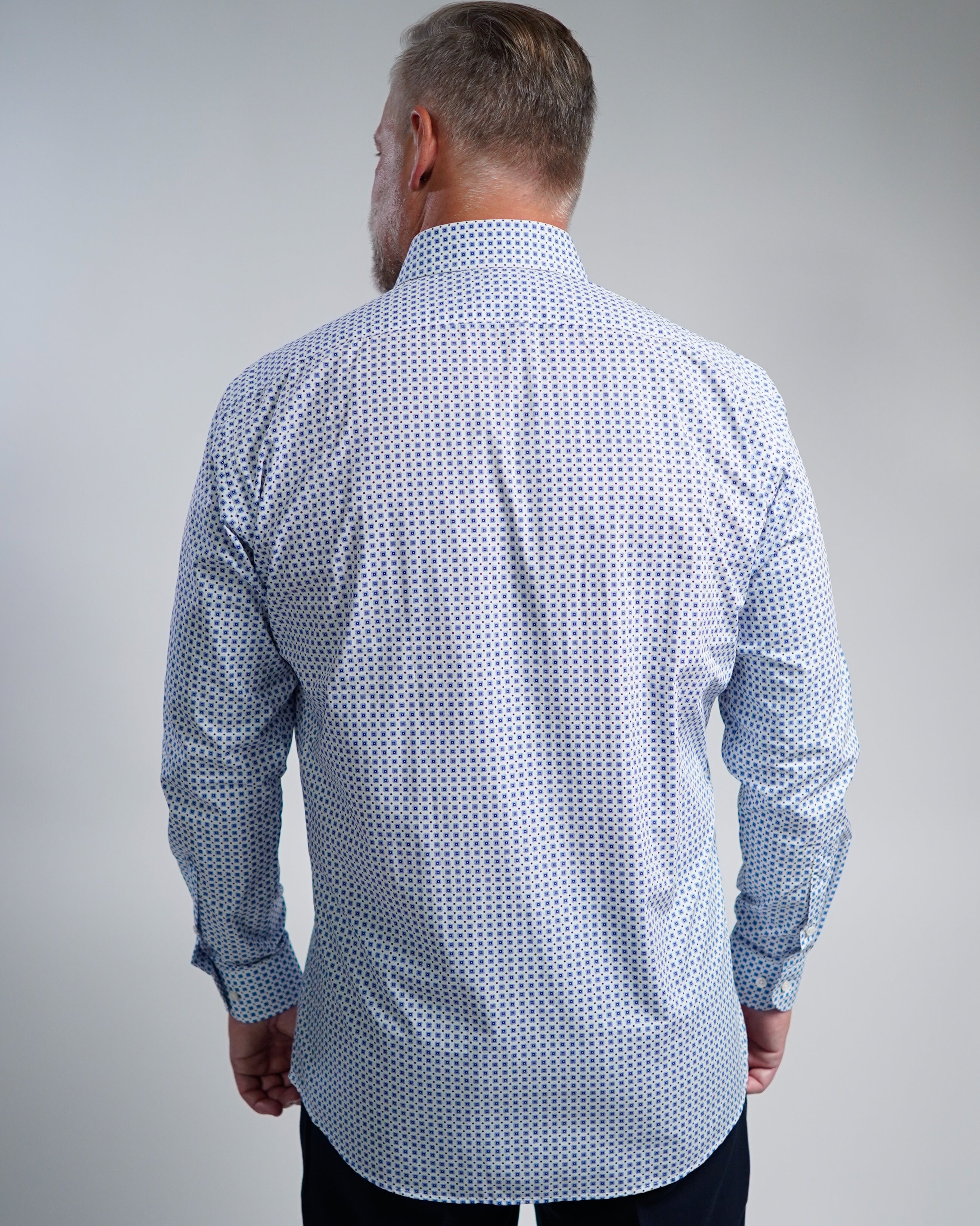 Hochwertiges Businesshemd mit Printmuster Modern Fit (Art. 1162)