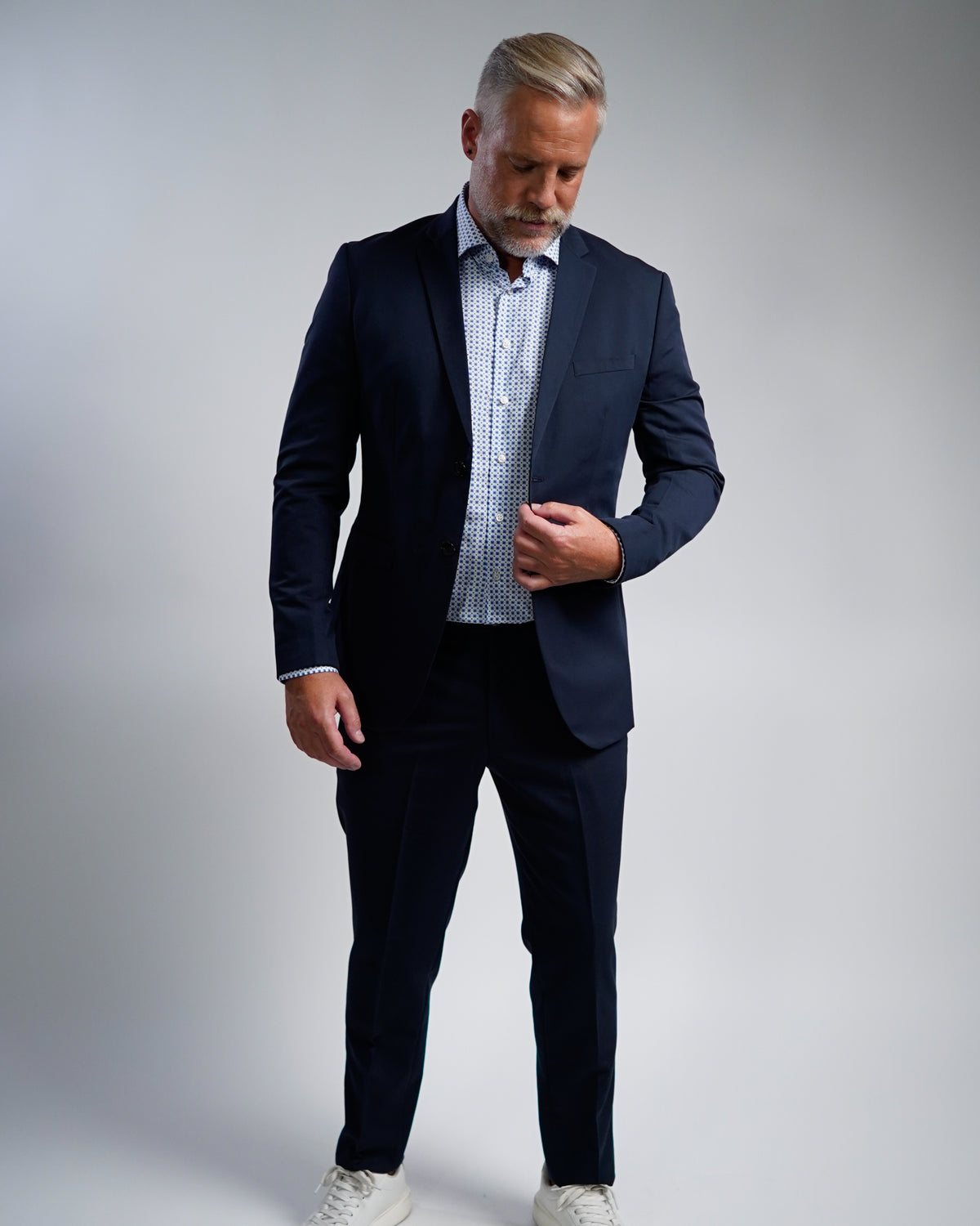 Hochwertiges Businesshemd mit Printmuster Modern Fit (Art. 1162)