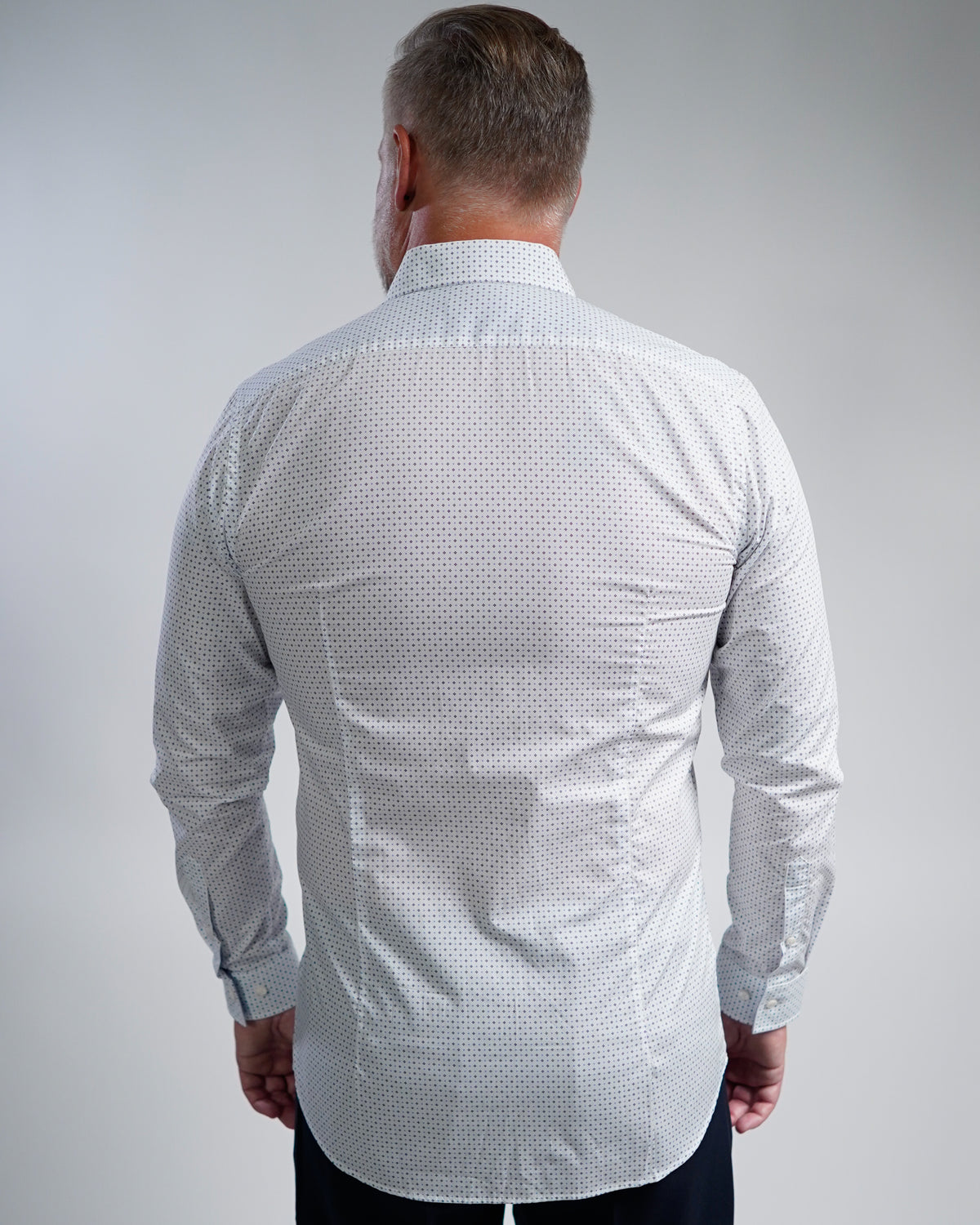 Hochwertiges Businesshemd mit Printmuster Fitted (Art. 1161-F)