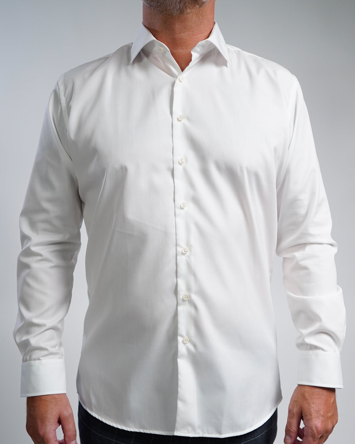 Bügelfreies Businesshemd Off-White (Art. 1005)