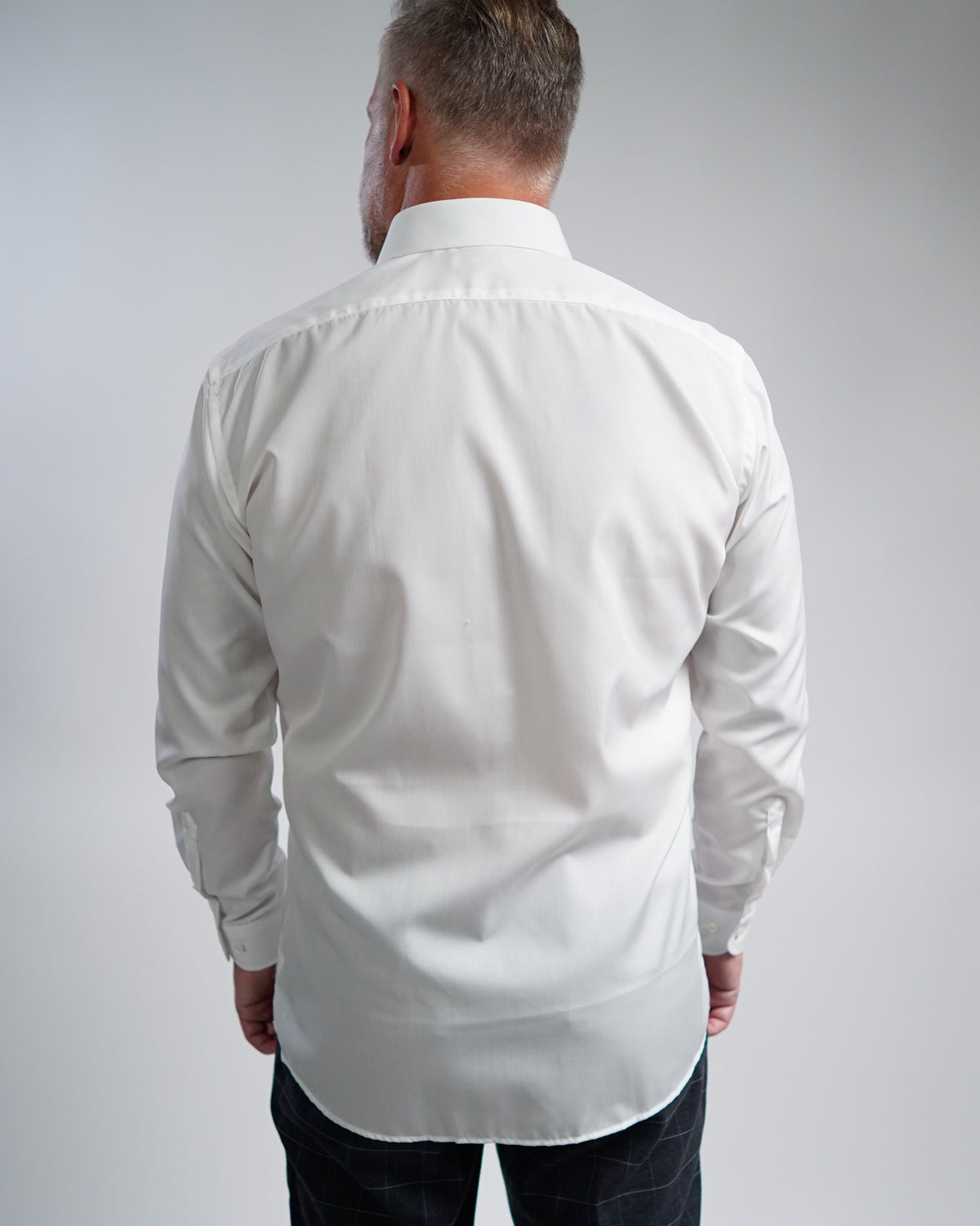 Bügelfreies Businesshemd Off-White (Art. 1005)