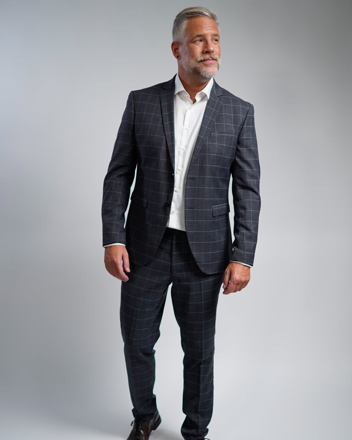 Bügelfreies Businesshemd Off-White (Art. 1005)