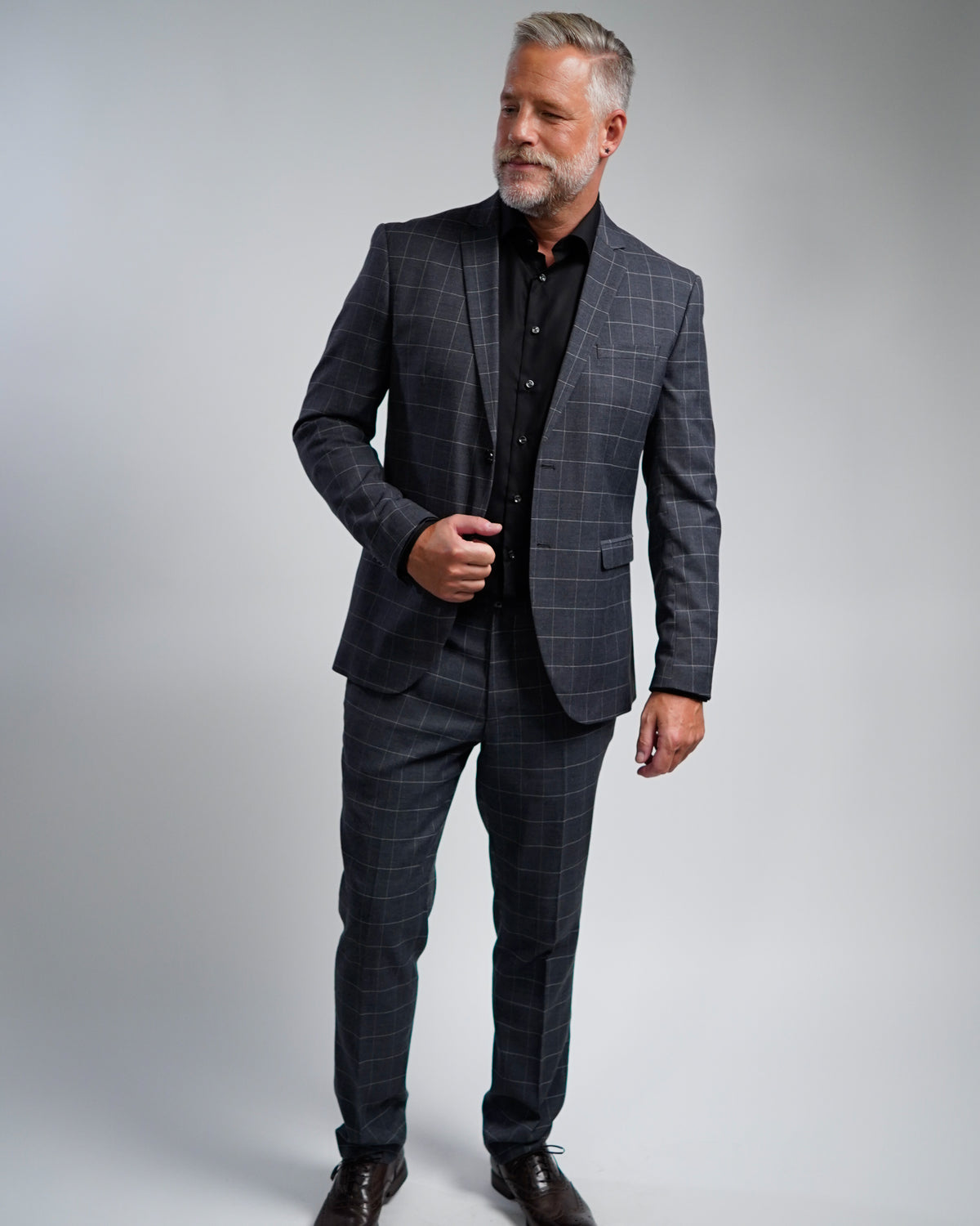 Bügelfreies Businesshemd Schwarz (Art. 1003)