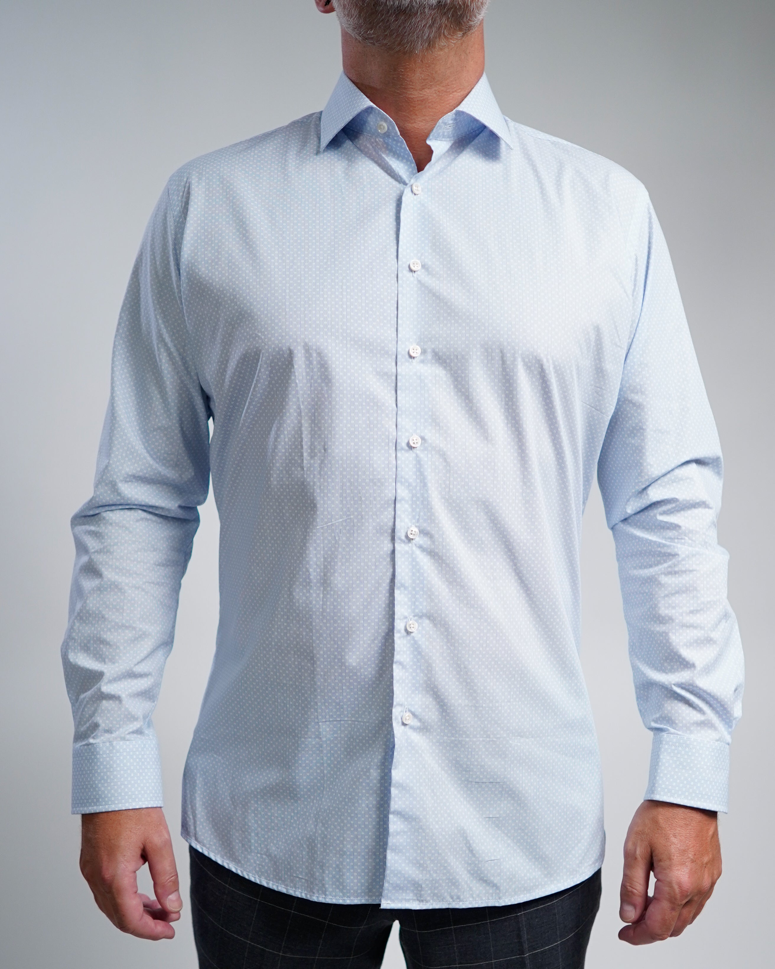 Hochwertiges Businesshemd mit Printmuster Modern Fit (Art. 1163)