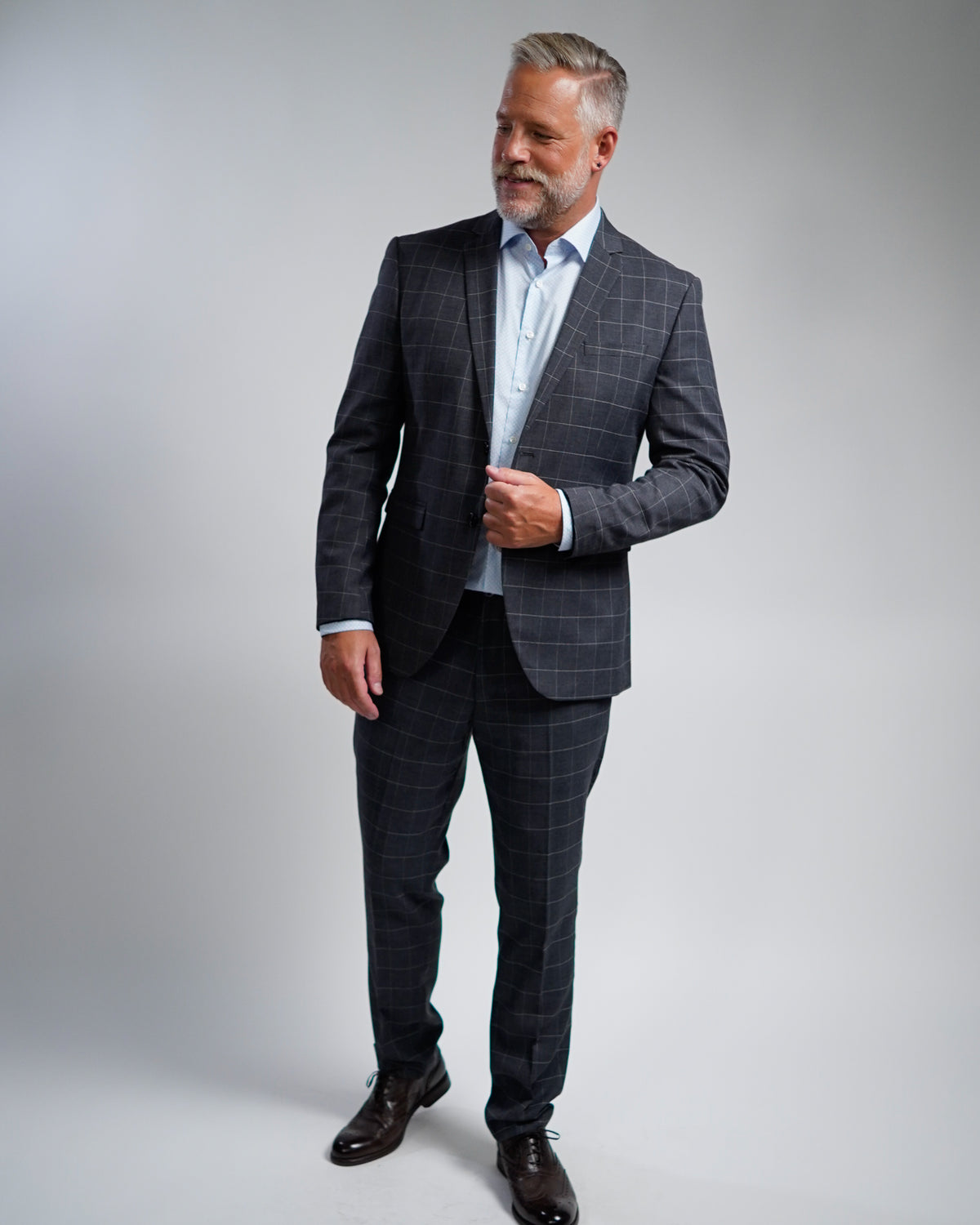 High-quality business shirt with print pattern Modern Fit (Art. 1163)