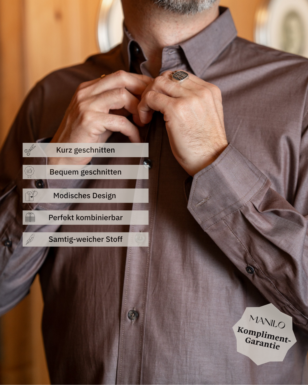 Freizeithemd in Braun (Art. 2434-C)