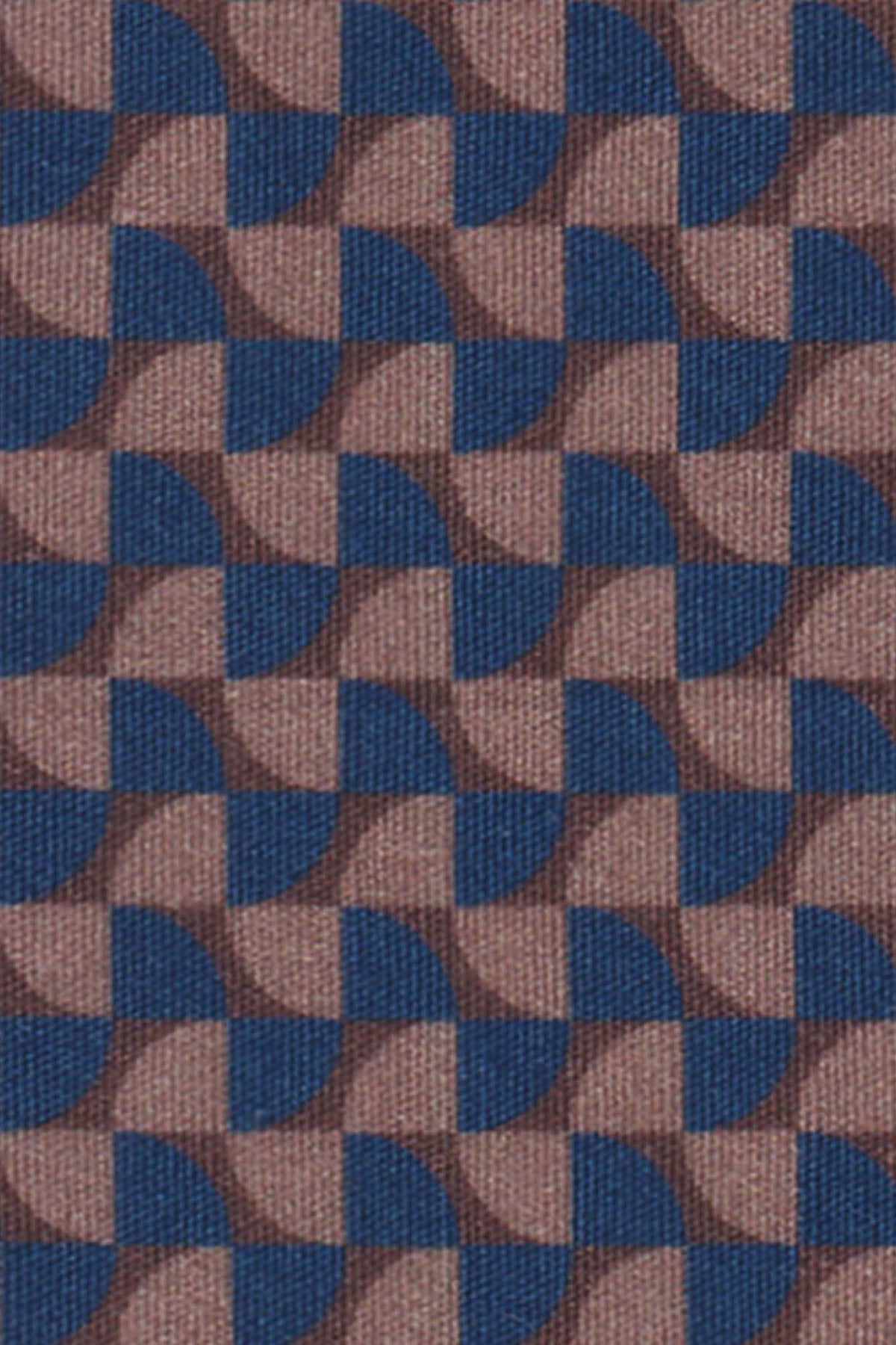 Bedrucktes Freizeithemd mit Grafikmuster in Cognac/Navy (Art. 2113-C)