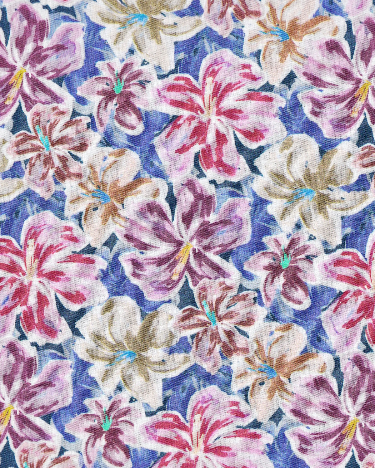 Blouse stretch SOPHIE avec imprimé floral en violet (art. 2118D-S)